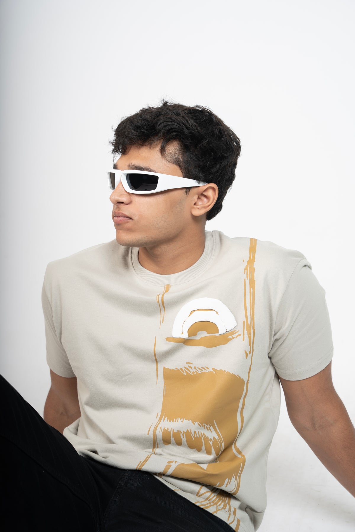 Split scream t-shirt